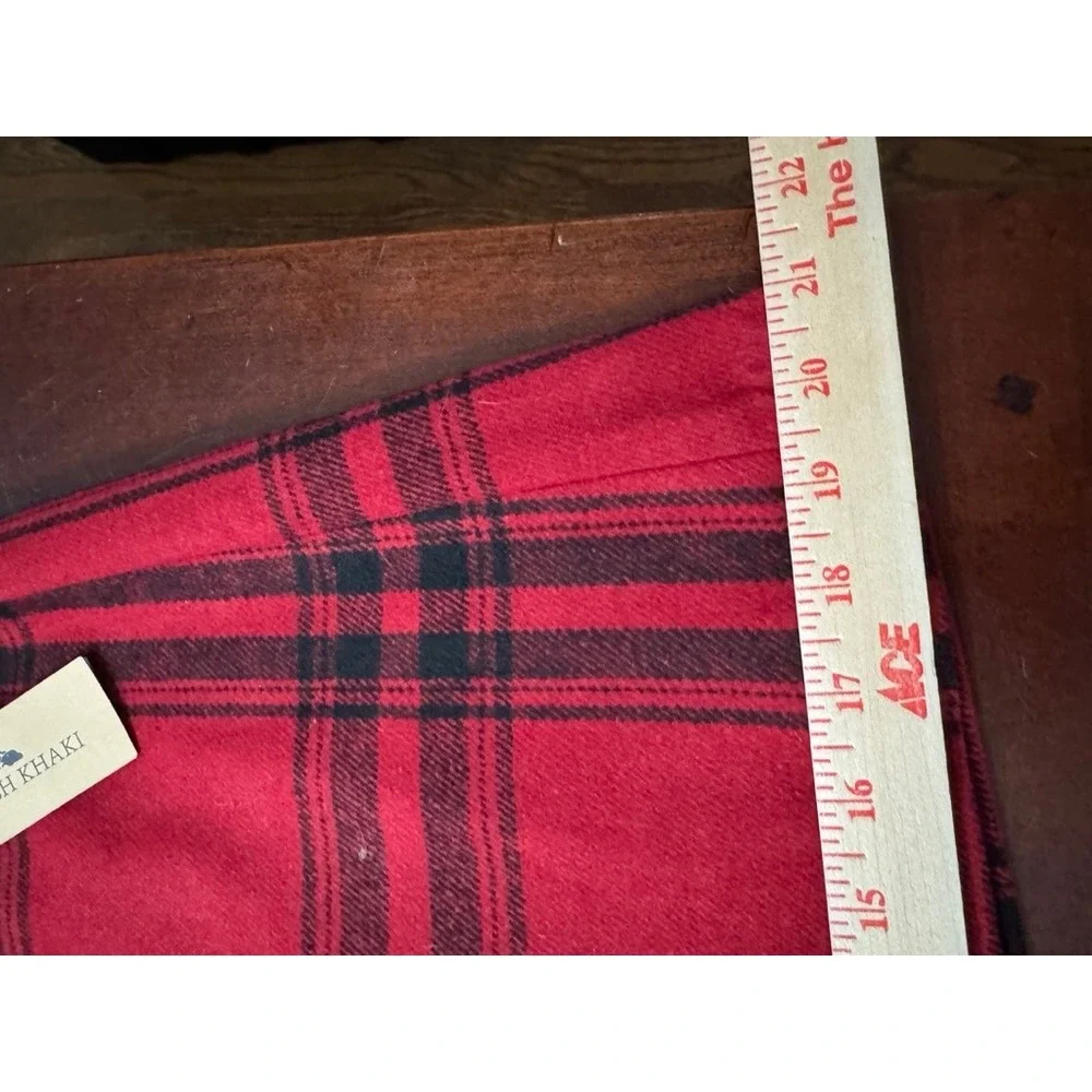 NWT BRITISH KHAkI Red Black Plaid Wrap Mini Skirt Size 8 - Picture 8 of 10